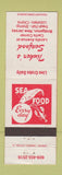 Matchbook Cover - Tinker's Seafood Bridgeton NJ #1