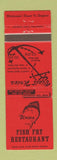 Matchbook Cover - Uries Fish Fry Restaurant Wildwood NJ #1