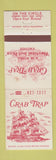 Matchbook Cover - Crab Trap Restaurant Somers Point NJ