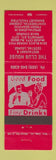 Matchbook Cover - The Club House McKee City NJ