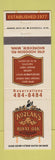 Matchbook Cover - Kozlak's Royal Oak Restaurant Shoreview MN