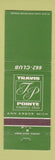 Matchbook Cover - Travis Pointe Country Club Ann Arbor MI WEAR