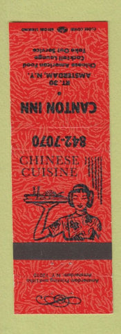 Matchbook Cover - Canton Inn Amsterdam NY Chinese