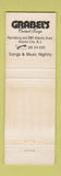 Matchbook Cover - Grabel's Cocktail Lounge Atlantic City NJ