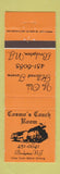 Matchbook Cover - Cosmo's Coach Room Bridgeton NJ #2