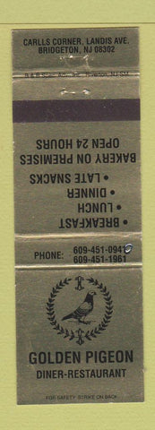 Matchbook Cover - Golden Pigeon Restaurant Diner Bridgeton NJ
