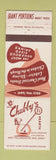 Matchbook Cover - Chubby's Hearth Restaurant West Collingswood NJ #1