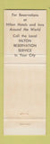 Matchbook Cover - Hilton Hotel Omaha NE