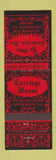 Matchbook Cover - Carriage House Centerton NJ Inn