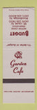 Matchbook Cover - Budget Motor Lodge Mount Laurel Woodbridge NJ WEAR