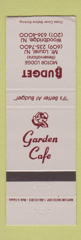 Matchbook Cover - Budget Motor Lodge Mount Laurel Woodbridge NJ WEAR