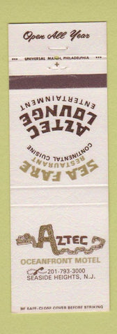 Matchbook Cover - Aztec Motel Seaside Heights NJ