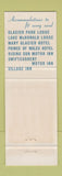Matchbook Cover - Glacier National Park WEAR