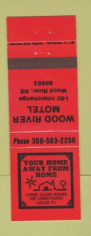 Matchbook Cover - Wood River Motel Wood River NE