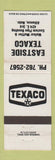 Matchbook Cover - Eastside Texaco oil gas Alliance NE WEAR