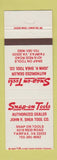 Matchbook Cover - Snap On Tools Fairfax VA John Shea