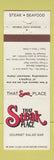Matchbook Cover - That Steak Place Virginia Beach Richmond Blacksburg VA