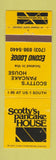 Matchbook Cover - Scotty's Pancake House Econo Lodge Fredericksburg VA