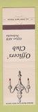 Matchbook Cover - Officers' Club Offutt Air Force Base NE