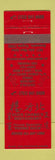 Matchbook Cover - Duck Chang's Chinese Restaurant Annandale VA