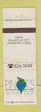Matchbook Cover - Pinot's Wine Bar Dallas TX WEAR