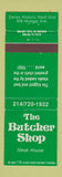 Matchbook Cover - The Butcher Shop Dallas TX #2