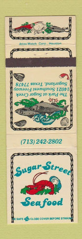 Matchbook Cover - Sugar Street Seafood Sugarland TX WEAR