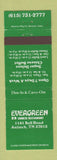 Matchbook Cover - Evergreen Chinese Restaurant Antioch TN WEAR