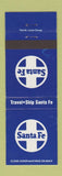 Matchbook Cover - Santa Fe Railroad