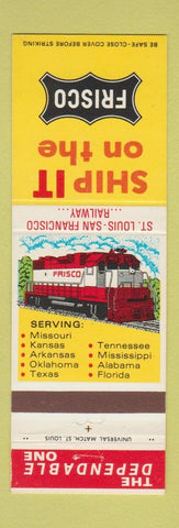 Matchbook Cover - Frisco Railroad