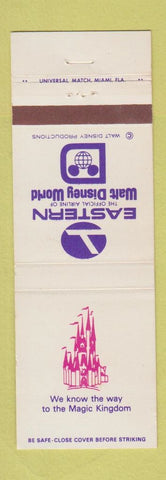 Matchbook Cover - Eastern Airlines Wald Disney World