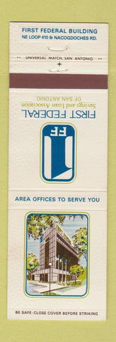 Matchbook Cover - First Federal Savings Loan San Antonio TX