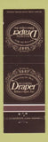 Matchbook Cover - W Curtis Draper Tobacco Washington DC