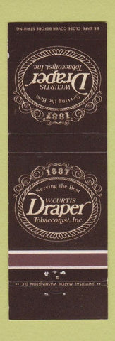 Matchbook Cover - W Curtis Draper Tobacco Washington DC
