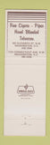 Matchbook Cover - W Curtis Draper Tobacco Washington DC