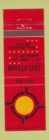 Matchbook Cover - Lost & Found Washington DC restaurant