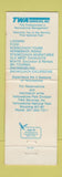 Matchbook Cover - Yellowstone Park Division TWA Services WY WEAR