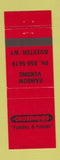 Matchbook Cover - Crosswinds Rainbow Vending Riverton WY RED