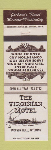 Matchbook Cover - Virginian Motel Jackson Hole WY