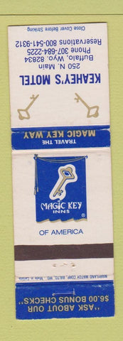 Matchbook Cover - Keahey's Motel Buffalo WY WEAR
