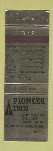 Matchbook Cover - Pioneer Inn Oshkosh WI