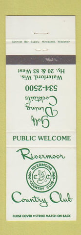 Matchbook Cover - Rivermoor Country Club Waterford WI