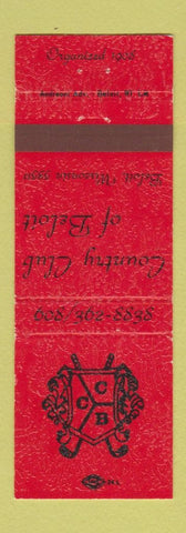Matchbook Cover - Country Club of Beloit WI