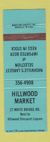 Matchbook Cover - HIllwood Market Nashville TN BLUE WEAR