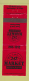 Matchbook Cover - 212 Market Restaurant Chattanooga TN