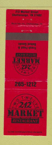 Matchbook Cover - 212 Market Restaurant Chattanooga TN