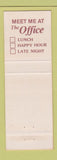 Matchbook Cover - Polo's Office Lounge Germantown TN