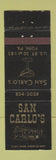 Matchbook Cover - San Carlo's Restaurant York PA