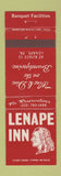 Matchbook Cover - Lenape Inn PA Indian