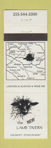 Matchbook Cover - Lamb Tavern Springfield PA